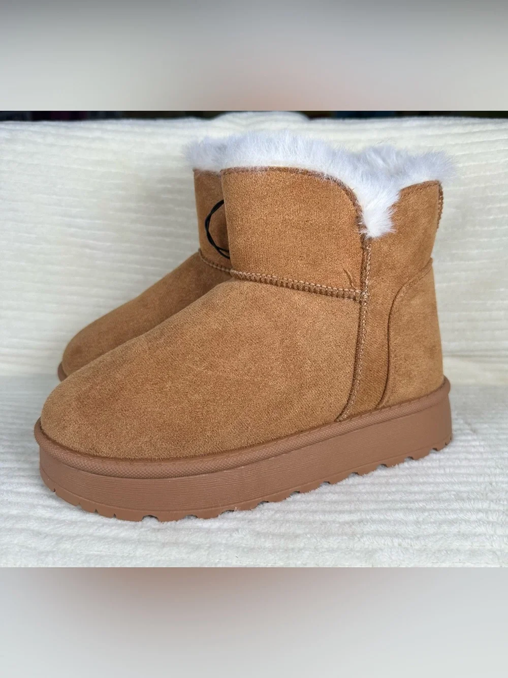 Pop Girls Selara Cognac Winter Boots NWT Size 3